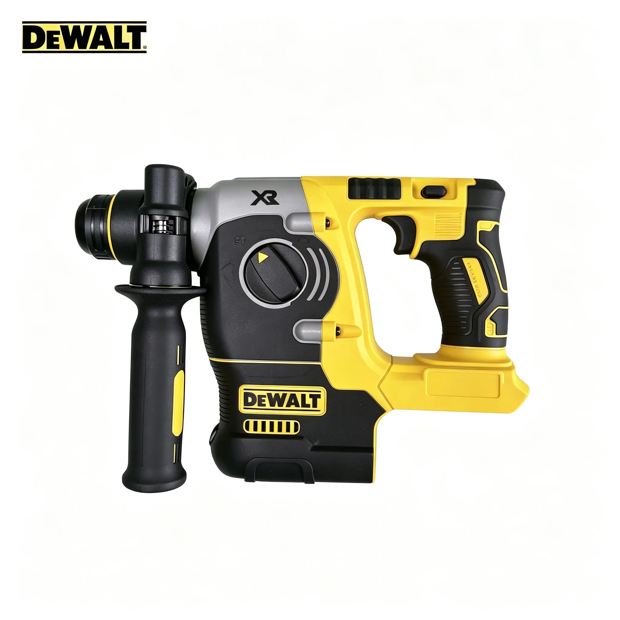 Dewalt DCH273B 20V MAX XR Brushless SDS-Plus 1-Inch L-Shape Rotary Hammer, 3-Mode Setting, SHOCKS Vibration Control, Side Handle, Depth Rod, Utility Hook, Bare-Tool for Concrete, Brick Drilling & Chipping