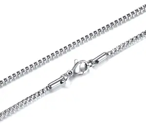 Square Box Link Chain Necklace
