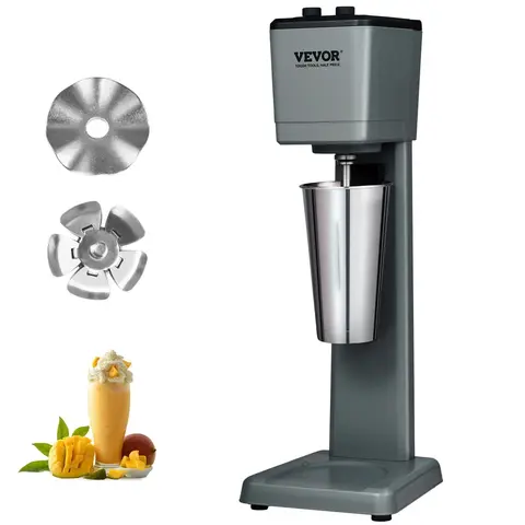 【Fallpicks】VEVOR Durable 375W Commercial Juicer Machine - Single Head, 3-Speed Blend, 27.7oz Stainless Steel Lotus Cup, 10-Minute Timer, 12-Second Fast Mixing for Frozen Drinks, for Commercial Users