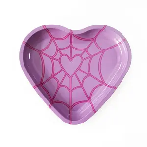 Web Heart Shaped Rolling Tray