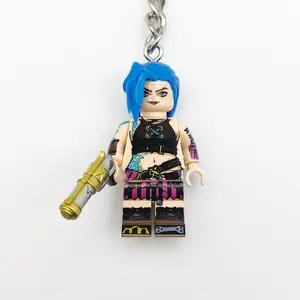 Custom Arcane Minifigure Keychains - Vi - Caitlyn - Jayce - Viktor