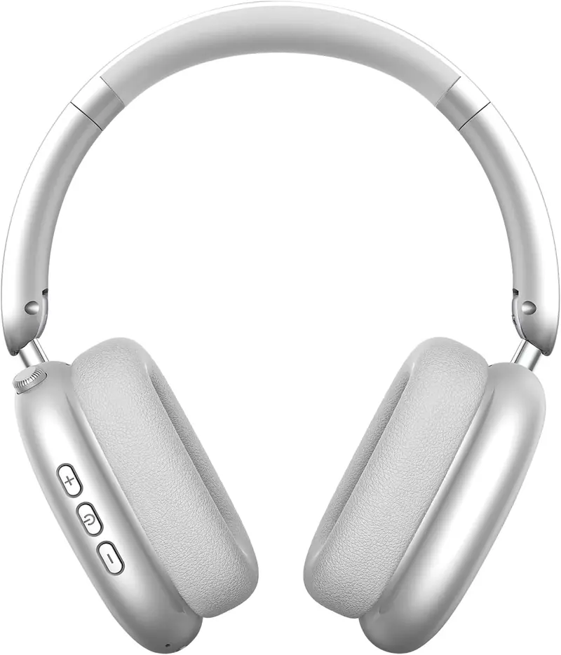 Wireless Headphones - 52dB Noise Cancellation, 5 Smart ENC Mics, Detachable Fabric Ear Cushions, 120 Hour Standby, Seamless Dual Device Connection for All-Day Use and Boosted Productivity