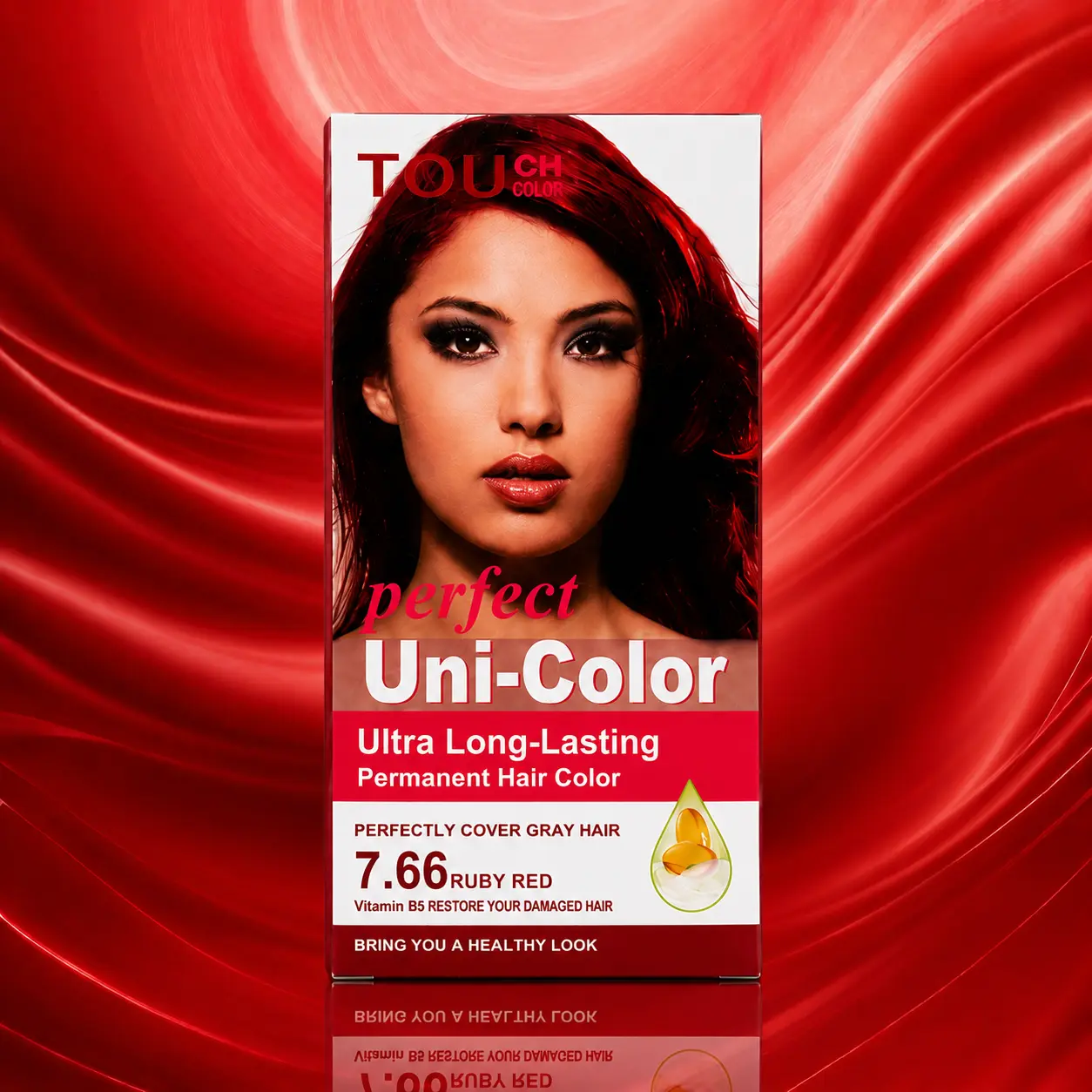 SOFTSUB Uni-Color Hair Dye (Ruby Red 7.66 ,1 Box)