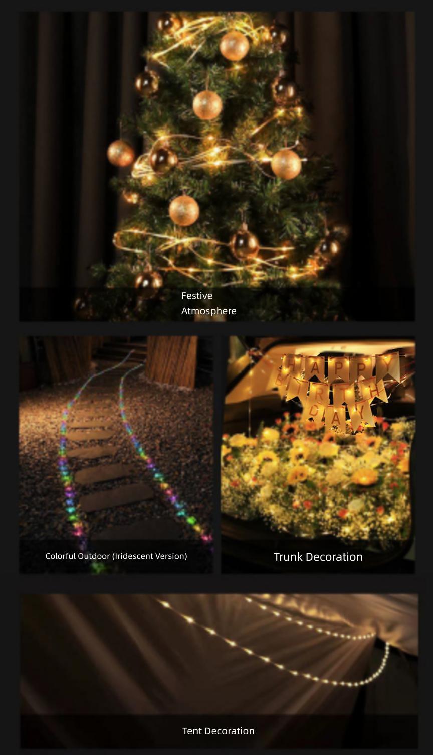 Camping Light Outdoor Canopy Tent Light Decorative LED Small String Lights Camp Lighting Atmosphere Light