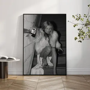 Kate Moss Poster,Canvas Print,Wall Art,Room Decor,Canvas Painting Unframed