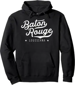 Classic Vintage Retro Baton Rouge Louisiana Home Hoodie Pullover Hoodie