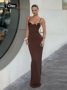 Sparkling Bust Cup Patchwork Slim Fit Dress, Sleeveless, Party Style, Plain Pattern, Perfect for Evening Events, Women's Fashion