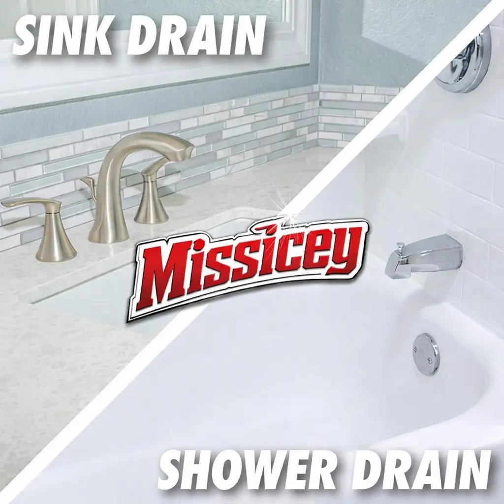 Missicey Drain Cleaner Powder for Smelly Drains, Hair Clogs & Kitchen Sink Buildup