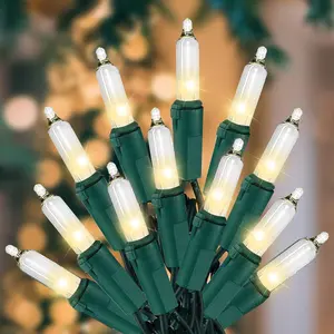 Christmas Lights for Tree 60Ft 300 Count Mini Lights Green Wire Christmas Tree Lights Waterproof Incandescent Bulb for Indoor Outdoor Xmas Holiday Wedding Home Party Decorations Clear 3pack