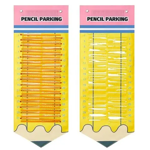 Pencil Parking Pocket for 2026 Back to School, Classroom Magnetic Pencil Dispenser Teacher Must Have Favors Classroom Supplies