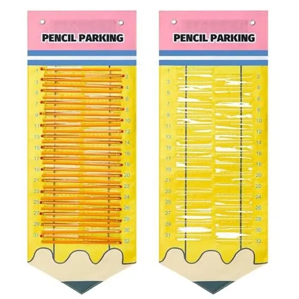 Pencil Parking Pocket for 2026 Back to School, Classroom Magnetic Pencil Dispenser Teacher Must Have Favors Classroom Supplies