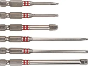 Screwdriver Bits Set 6pcs with Magnetic Hex Shank Pagoda-Shaped Design in Multiple Sizes for Electric Drills and Wrenches,pagoda-shaped drill bit