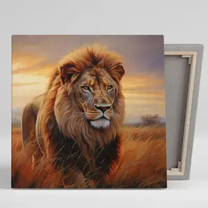 Canvas Or Poster, Lion Wall Hanging, Animal Decor, Nursery , Living room , Home , Bedroom Decor, Lion Art Artistic Cotton Print Artwork Matte Minimalist D wall decor ecoration Ornaments Photo poster