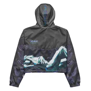 CZT x KP - MOVIN’ The MOUNTAINS- Women’s Cropped Windbreaker