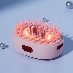 2 in 1 Electric Scalp Massager & Hair Oil Applicator, Portable Cordless Hair Massager, Scalp Massage Comb, Hair Care & Styling Tool for Women & Men, Hair Styling Combs, Hair Straightening Brush