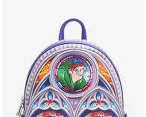 Loungefly Disney The Hunchback of Notre Dame Character Stained Glass Windows Mini Backpack
