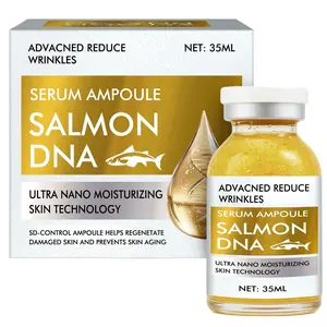 Salmon DNA Anti-Wrinkle Serum Ampoule – Ultra Nano Moisturizing Technology – PDRN from New Zealand King Salmon – Deep Repair, Firming & Brightening – For All Skin Types – 35ml