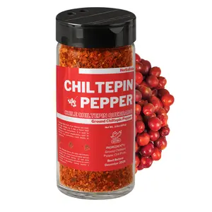 Chile Chiltepin De Sonora Desquebrajado- Frasco 3.5oz (100g) Dried Ground Chiltepin Peppers (Chile Tepin) – Freso, Picoso, & Silvestre - Para los Aguachiles, Mariscos, Caldos, Sopas!