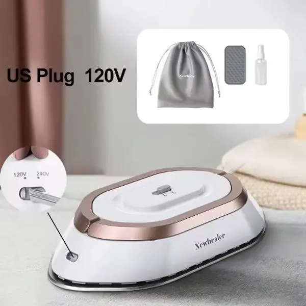 Newheater Mini Handheld Electric Iron 120V Non-Steam for Lightweight Travel and Garment Use