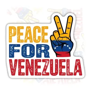 Peace for Venezuela Vinyl Sticker, Anti Felon Political Social Justice Waterproof Decal MXJ