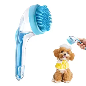 Summervibes Dog Shampoo Grooming Brush - Premium Pet Grooming & Bath Supplies for Dogs, Cat Scrubber for Long & Short Hair, Shower Bathing & Massage Brushes, Grooming Brush Brushes