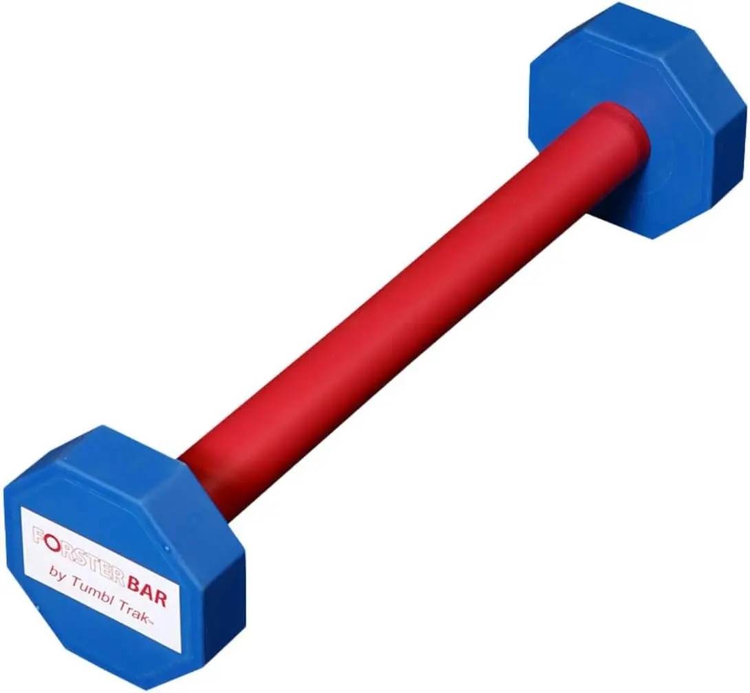 Tumbl Trak Forster Bar Gymnastics Skills Trainer - Blue, 20x5x5 inch, Octagon Ends, Rubber Coat, Slip-Proof Grip
