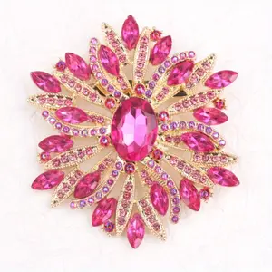 Gorgeous Romantic Style Flower Shaped Brooch for Evening Parties Wedding Celebrations