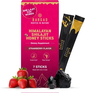 7 Count She Lajit Honey Sticks for Women | Shilajit for Women - for hormonal Balance & Energy | Pure Himalayan Shilajit with Organic Honey & Natural Tasty Strawberry