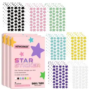 280/560/840pcs Acne Patches, Blemish Patches, Suitable for All Skin Types, 7 Colors, 2 Sizes, No Preservatives and Alcohol, Daily Facial Skincare Accessories