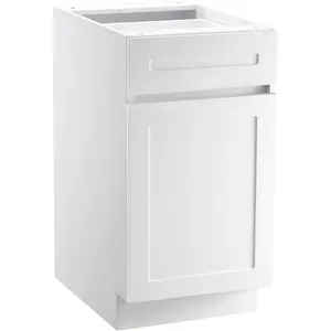 VEVOR White Shaker Base Cabinet, 36 - Inch Unassembled Sink Base Cabinet, 36 Wx 24 Dx 34.5 H Ready to Assemble Cabinet with Soft - Close Doors and Adjustable Shelf, for Home OfficeVEVOR Super Brand Day