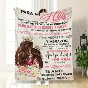 Luxury Soft Flannel Throw Blanket Cozy Warm Plush Blanket for Bed Sofa Couch Home Office Camping Travel Perfect Halloween Thanksgiving Christmas Gift