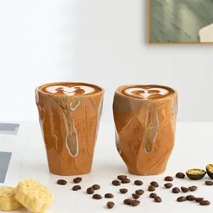 Japanese Style Coarse Ceramic Hand-Filtered Coffee Cup, Premium Quality Espresso Mug, Perfect for Home & Office Use, Aesthetic