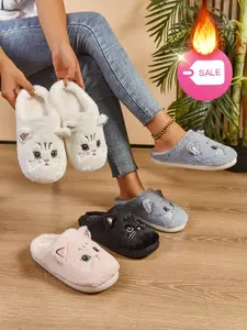 Super Soft Cat Slippers - Faux Fur Winter Warm, Cozy Indoor Shoes For Women & Men