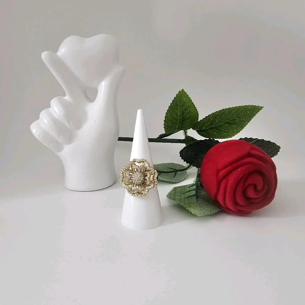 valdiviajewery #1791 ring flower gold Laminated 14k High Quality
