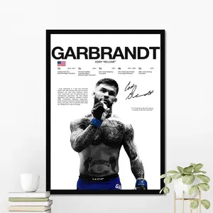 Cody Garbrandt MMA Poster | Hardline Series Wall Art | Aesthetic Home Decor | UFC Fan Gift