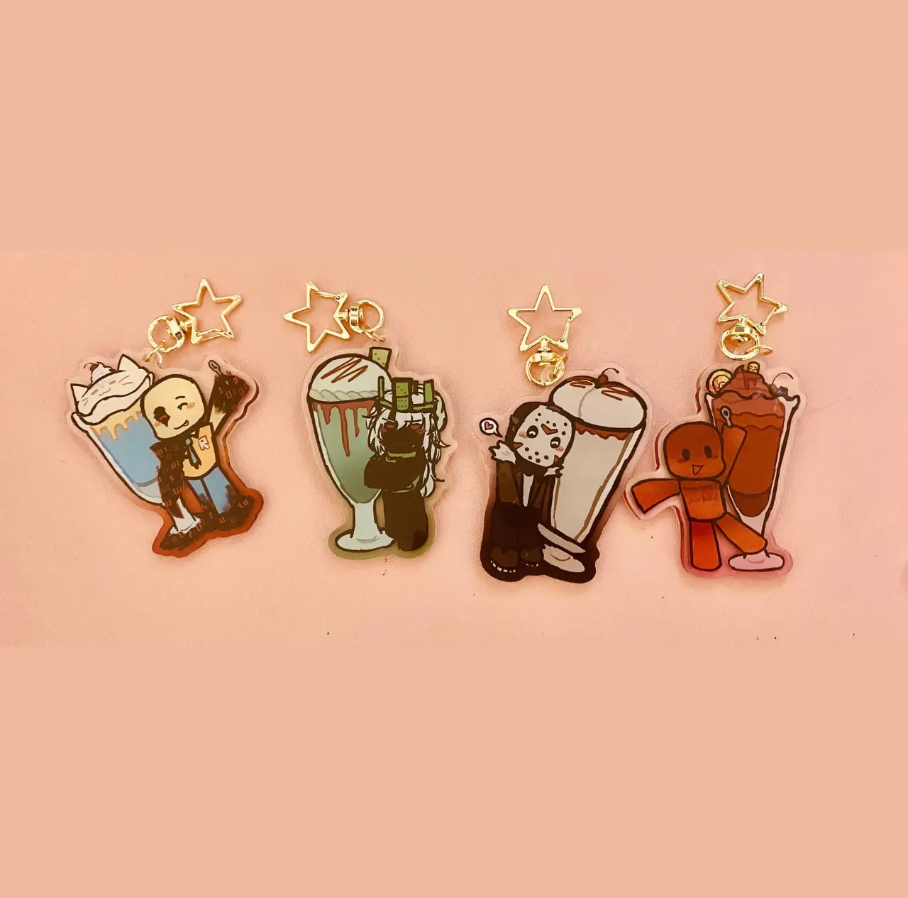 ROBLOX FORSAKEN Keychains – Translucent Gamer Acrylic Charms