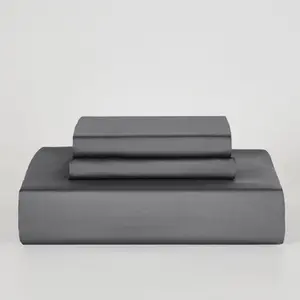 100% Bamboo Fiber Antibacterial Bedding Set - 3-Piece Option with Ice Silk Cool, Lightweight High-End Comforter Cover, Solid Colors, Multi-Sizes (Twin, Full, Queen, King) for Home Beds, 4-Piece Option Available, Four-Piece