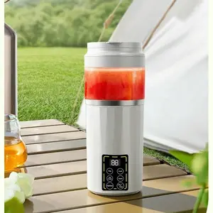 New Wireless Juicer Cup, Portable Washable Fruit Vegetable Smoothie Blender, LED Display, Durable Abs Material, Smart Board, Home Outdoor Camping Essential, Rechargeable Juicer Blender, Portable Juicer Machine