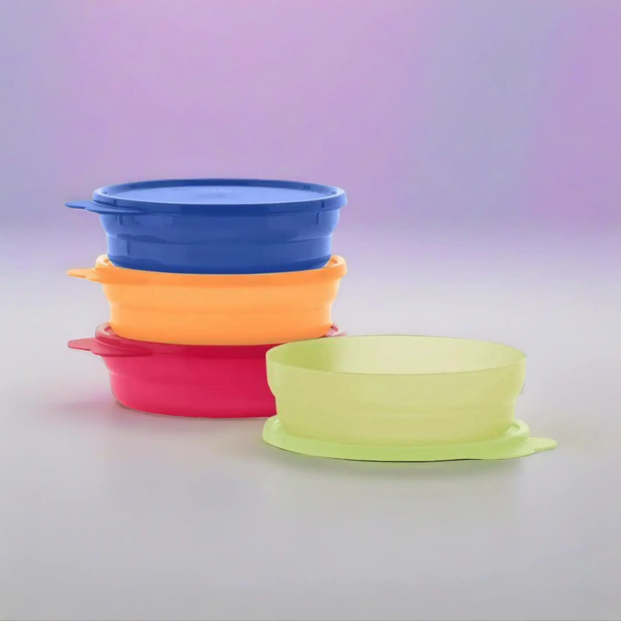 Microwave Reheatable Cereal Bowls Set, 500 mL, Multicolor