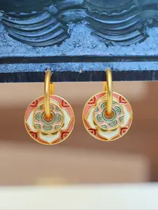 Handmade Oil Drop Earrings Original Chinese Style Fashion Elegant Minimalist Luxury Unique Vintage Women Jewelry