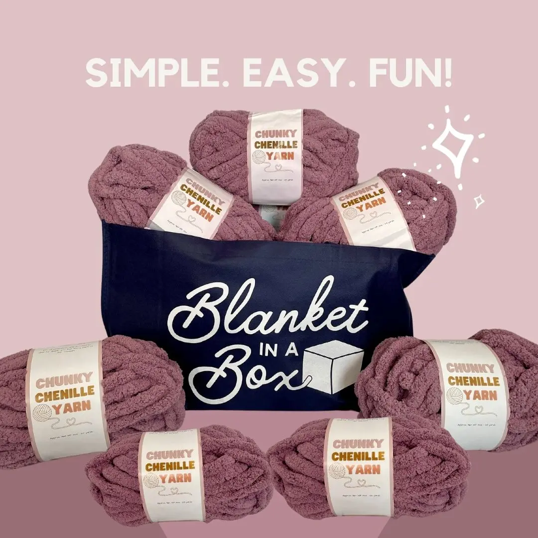 DIY Blanket In A Box Kit - Comes With Everything You'll Need Start To Finish