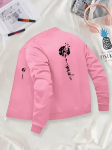 Vertical Black Feather Women's Jacket, durable and stylish coat, suitable for daily wear, ideal gift for her