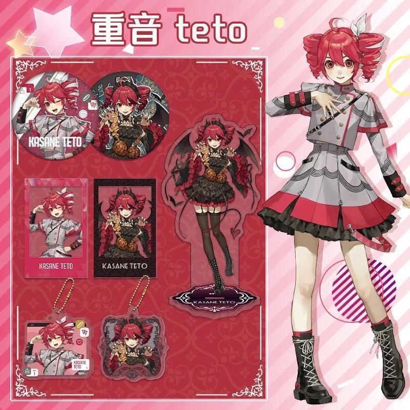 Formula Server Kasane Teto Acrylic Stand Figure Project Virtual Idol Anime Keychains Cute Delicate Card Brooch Room Desk Decor