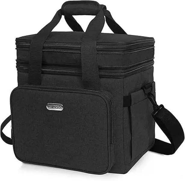 Duffel Bag Lunch Box insulated double layer large duffel bag lunch & lunch box for both men and women waterproof expandable leak-proof double layer co