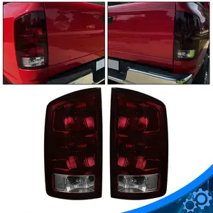 For 2002-2006 Dodge Ram 1500 2500 3500 Tail Lights Brake Lamps w/ Bulbs LH+RH