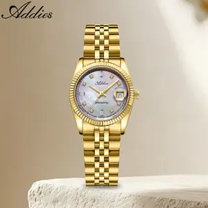 Addies New Luxury Women's Watch 28mm Sapphire Crystal 50m Water Resistance 316L Stainless Steel Quartz Watch