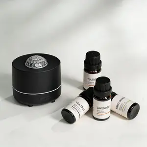 Starry Sky Projector Colorful Romantic Ambient Light Aroma Diffuser + 3 Essential Oils (Tea Tree, Lavender & Sweet Orange)