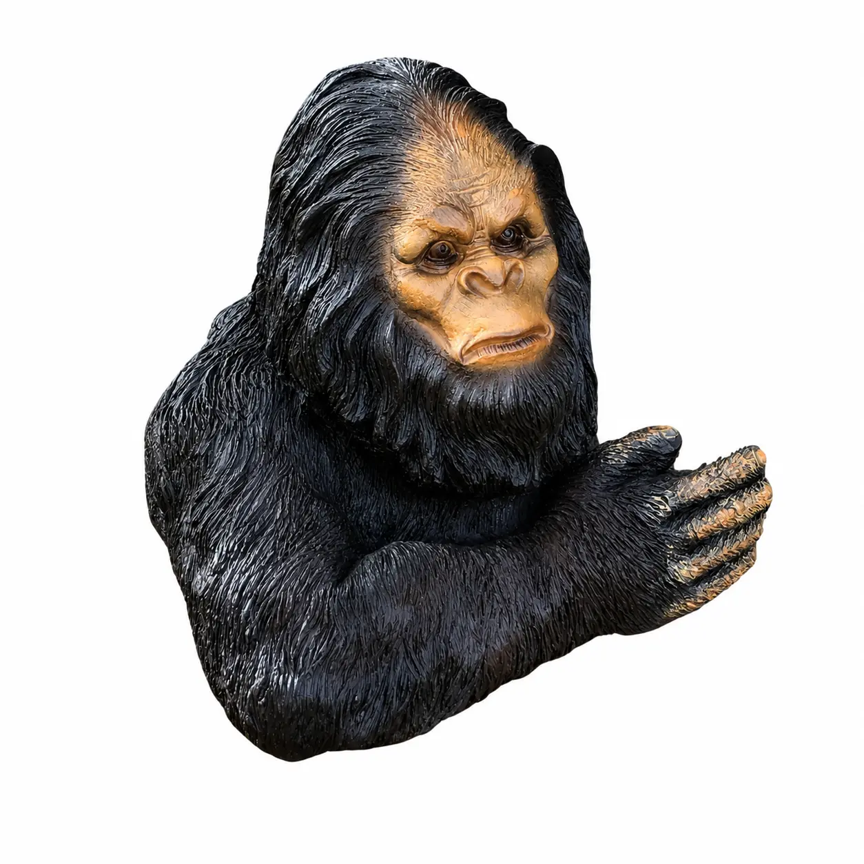 10" XL Bigfoot Tree Hugger Collectible - Hand-Painted Premium Resin Sculpture, Cryptid Theme Decor for Cabins, Man Caves, Both Indoor/Outdoor Hanging Home Decor