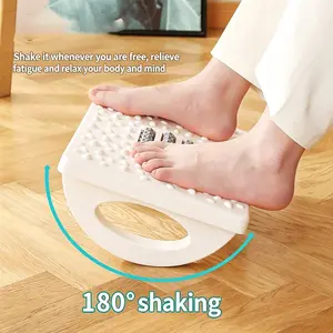 Office under-desk foot pad, foot stool, - Ergonomic rocking footrest with roller massager - leg support suitable for chairs and gaming