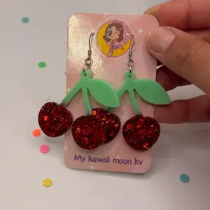 cherry/cereza earrings